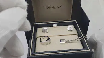 Обзор ювелирного набора Chopard коллекция Happy Diamonds белое золото, оригинал!