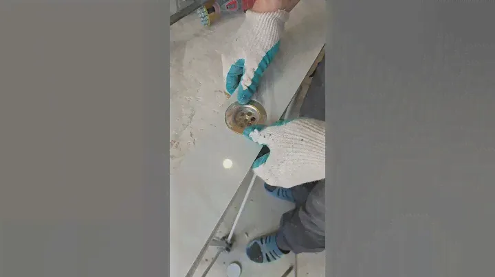 изготовление дна раковины #укладкаплитки #tiles #shortvideo #керамогранит #tiller