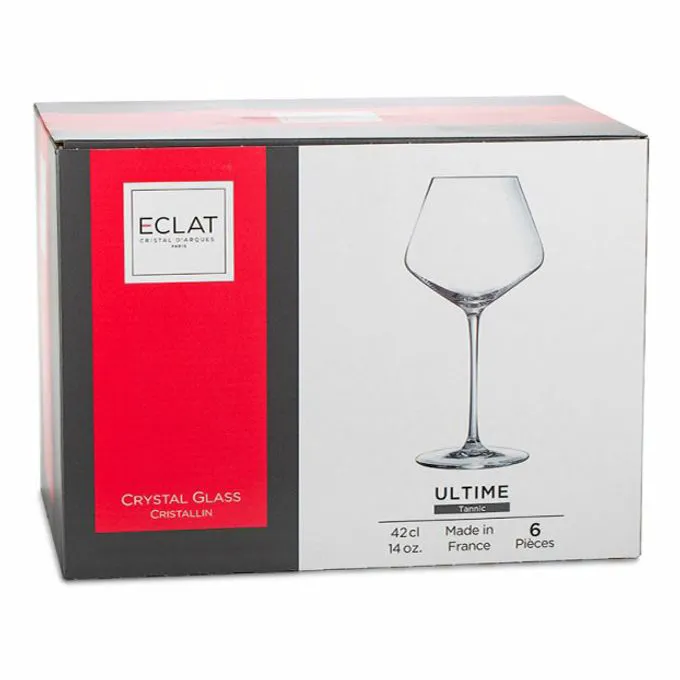 Бокалы Eclat Cristal d'Arques Paris Ультим для вина стекло 420 мл 6 шт