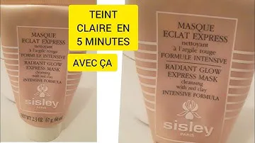Visage claire en 5 Minutes masque Eclat Express à l'argile rouge SISLEY