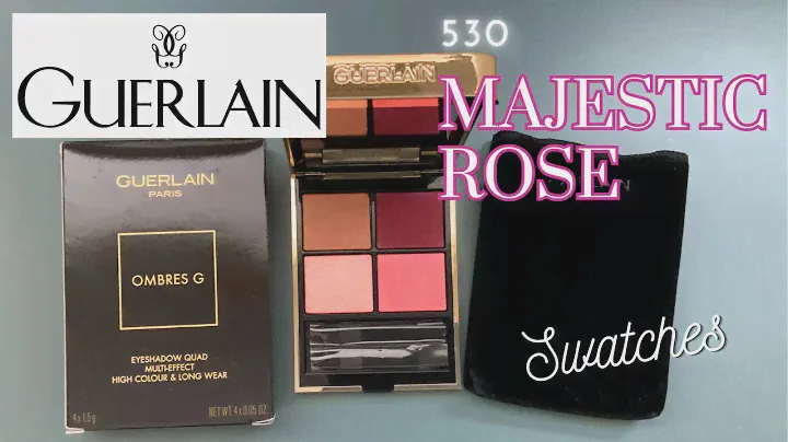 GUERLAIN OMBRES G QUAD in 530 Majestic Rose - swatches